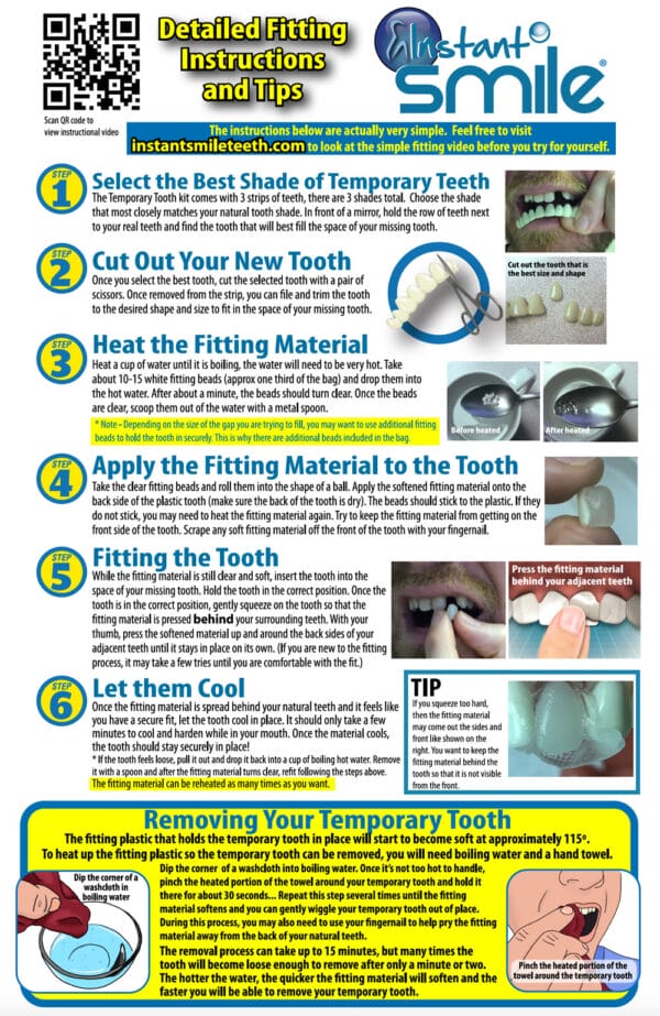 Temptooth kit application step by step