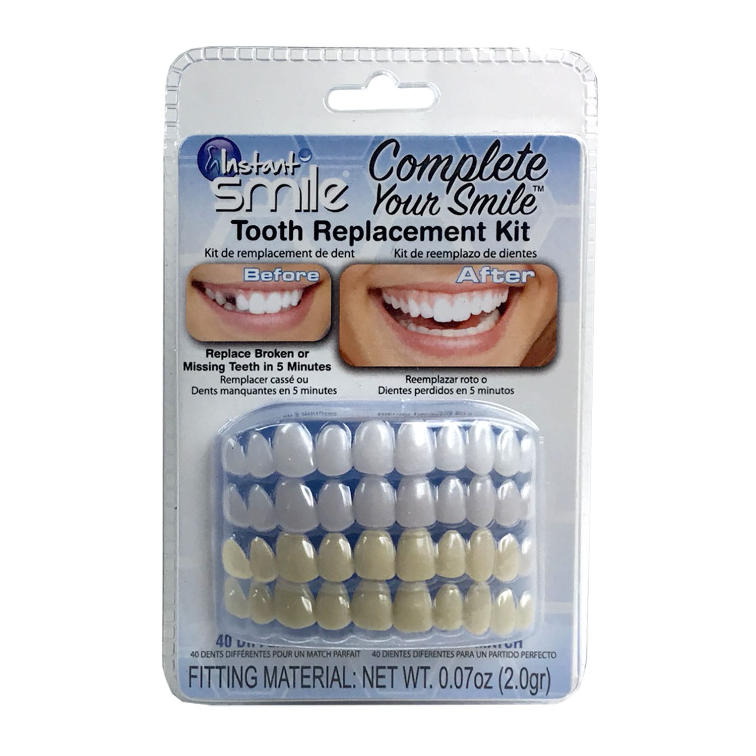 Instant Smile Select A Tooth Temporary Tooth Replacement Kit- Dark, 1 -  Harris Teeter