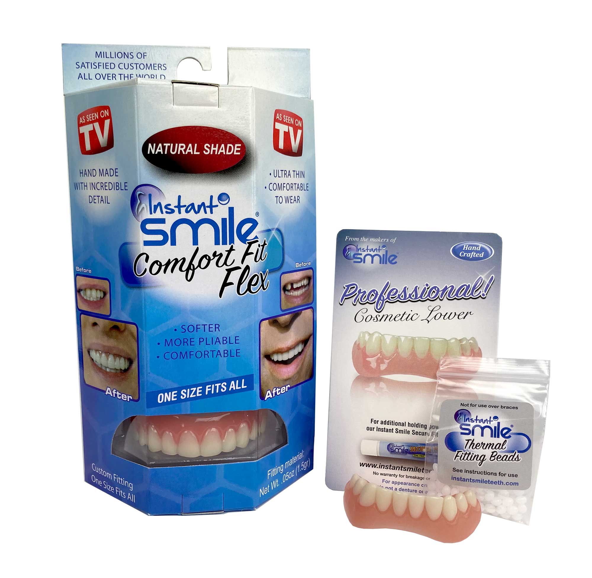 Instant Smile Flex Natural - Upper and Lower Set - Instant Smile